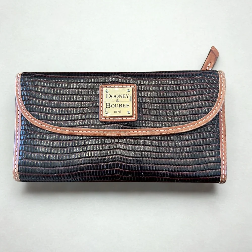 Dooney & Bourke | Lizard Continental Clutch Wallet